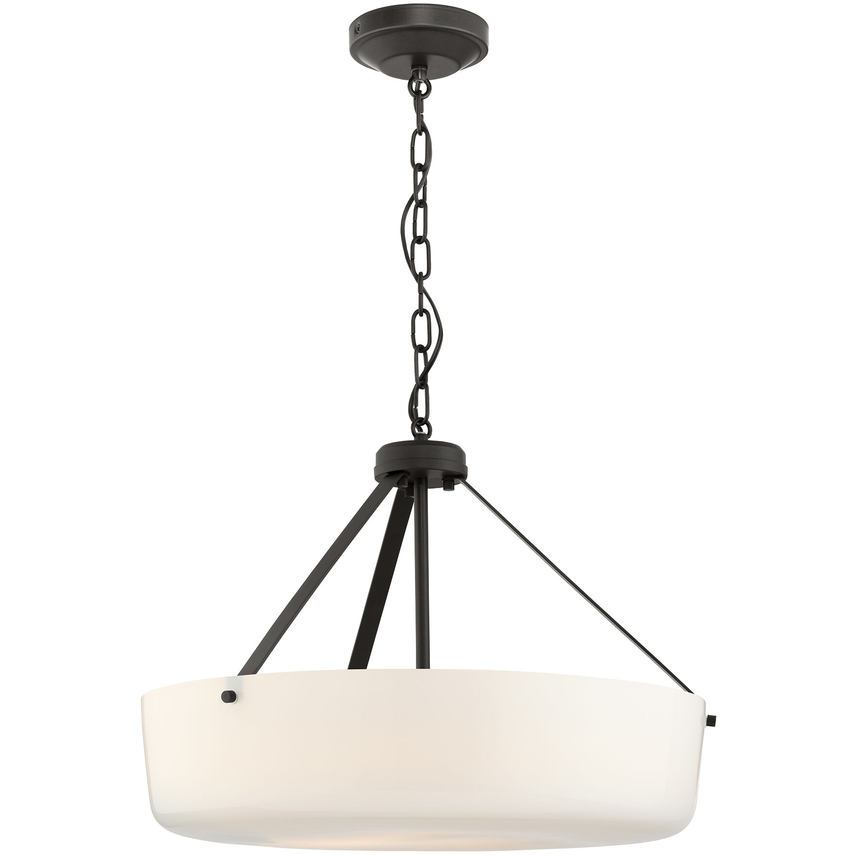 Lieon 3 Light 21 inch Antique Bronze Convertible Pendant Ceiling Light