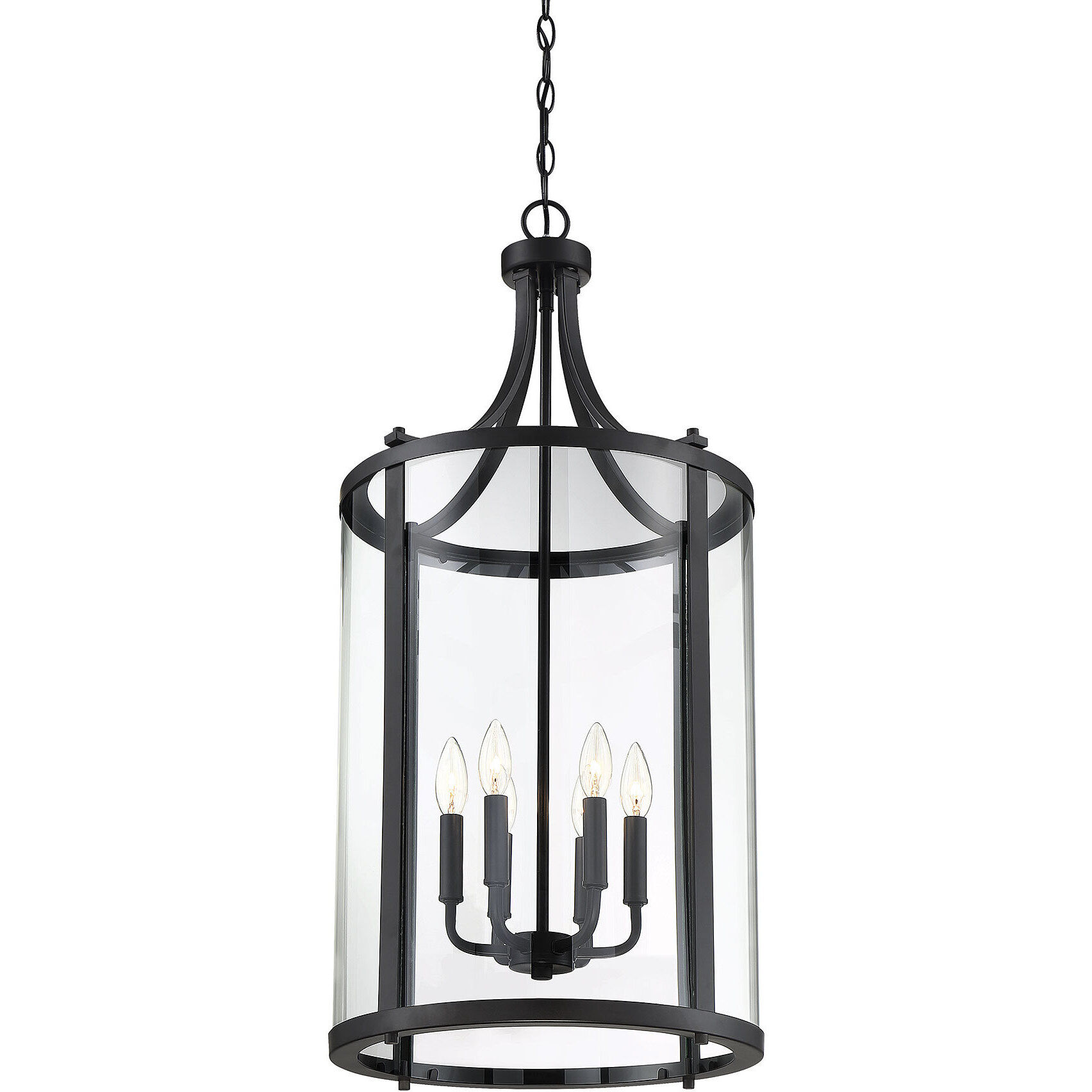 Penrose 6 Light 16 inch Black Pendant Ceiling Light, Essentials