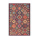 Tabriz 36 X 24 inch Bright Pink/Dark Red/Charcoal/Peach/Wheat/Tan/Aqua Rugs, Rectangle