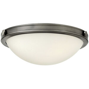 Maxwell LED 13.75 inch Antique Nickel Indoor Flush Mount Ceiling Light