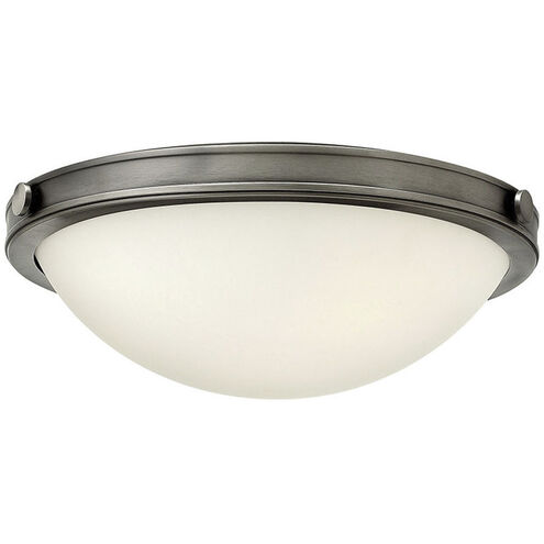 Maxwell LED 13.75 inch Antique Nickel Indoor Flush Mount Ceiling Light