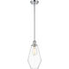 Ballston Cindyrella LED 7 inch Polished Chrome Mini Pendant Ceiling Light in Clear Glass