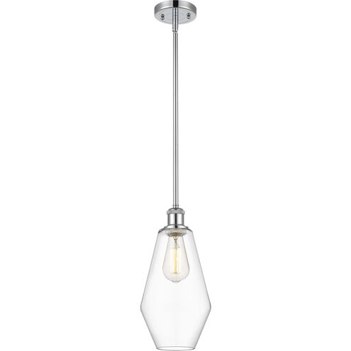 Ballston Cindyrella LED 7 inch Polished Chrome Mini Pendant Ceiling Light in Clear Glass