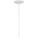Deela LED 18.5 inch White Oval Chandelier Ceiling Light