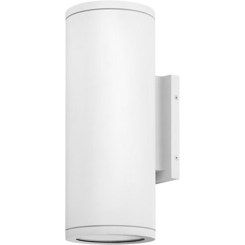 Silo 2 Light 16 inch Textured White Outdoor Wall Mount