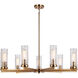 Weaver 9 Light 36 inch Aged Gold Brass Pendant Ceiling Light