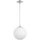 Orly 1 Light 14 inch Polished Nickel Pendant Ceiling Light