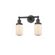 Franklin Restoration Dover 2 Light 14 inch Oil Rubbed Bronze Bath Vanity Light Wall Light in Matte White Glass, Franklin Restoration