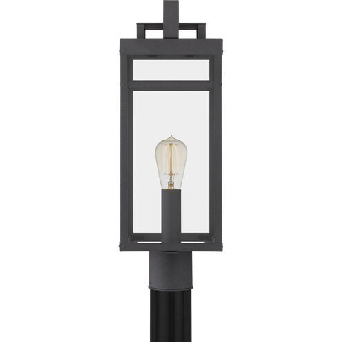 Keaton 1 Light 22 inch Mottled Black Outdoor Post Lantern, Large