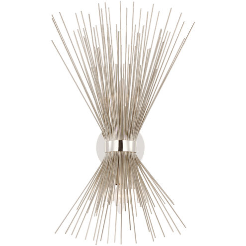 Kelly Wearstler Strada LED 8 inch Polished Nickel Sconce Wall Light, Medium