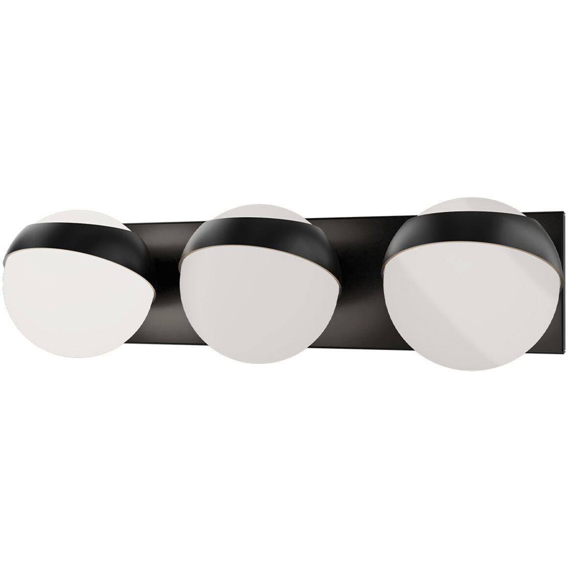 Tripoli LED 20 inch Black Bath Vanity & Wall Light in 2700K, dweLED