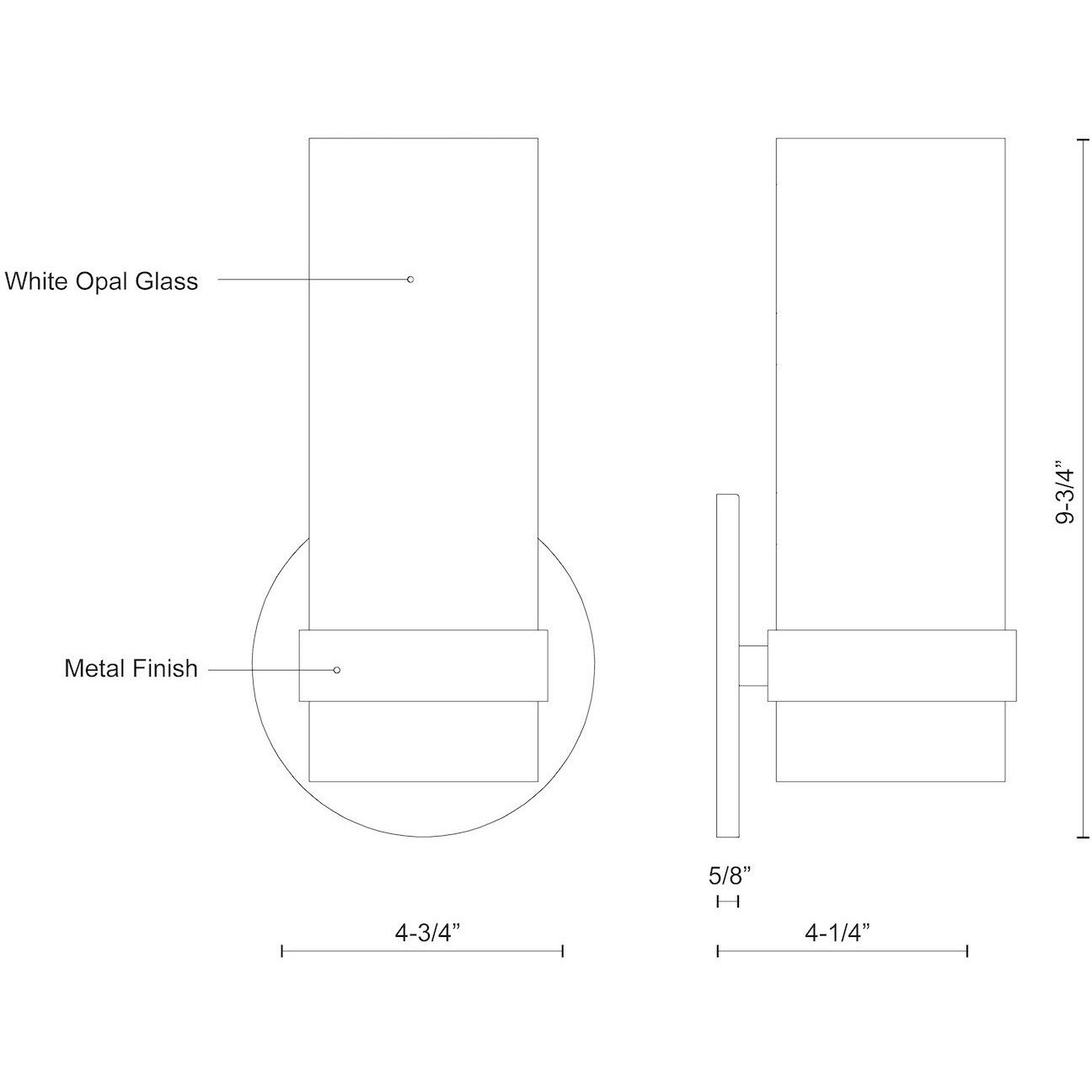 Milano Wall Sconce Wall Light in Brushed Nickel