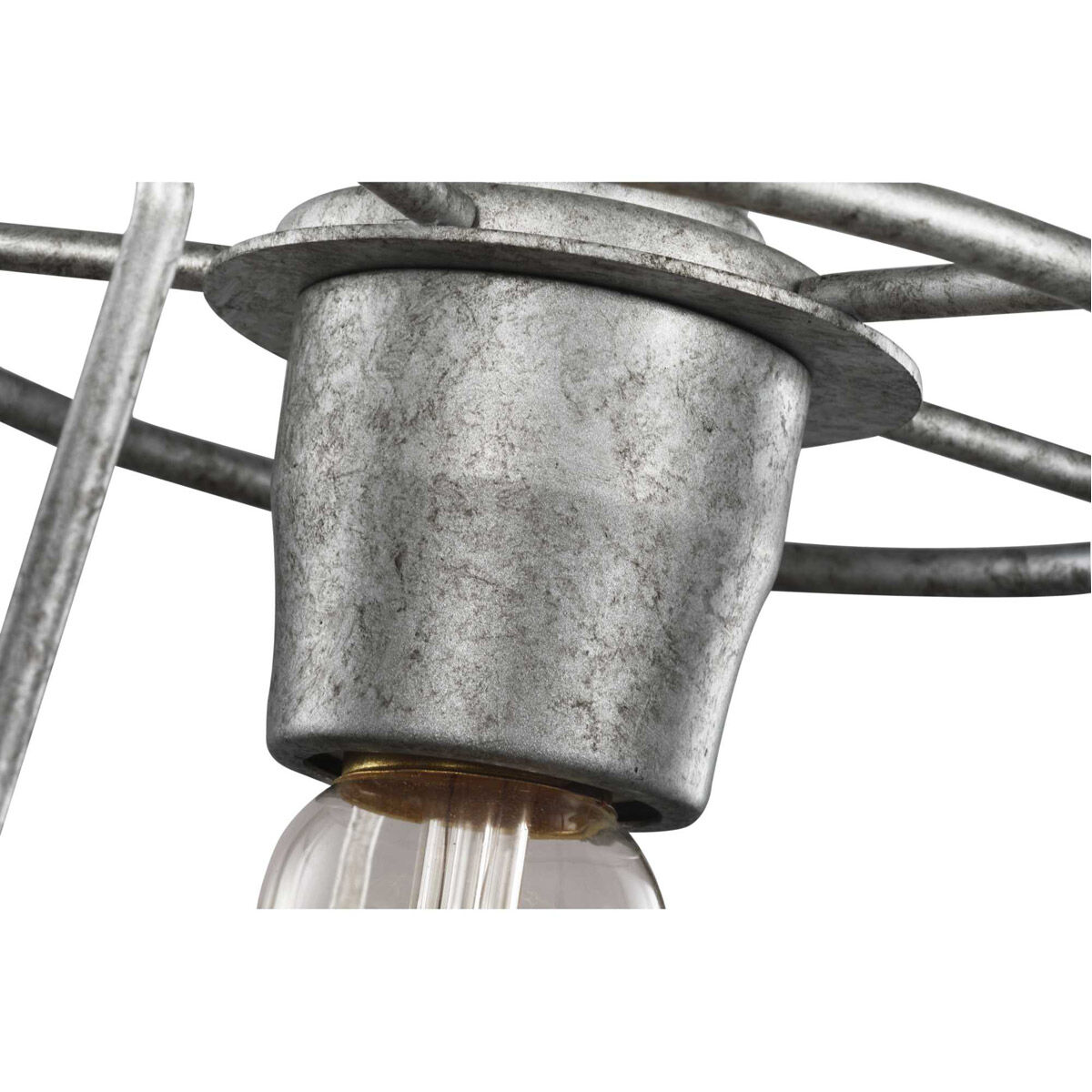 Chambers 1 Light 10 inch Galvanized Mini-Pendant Ceiling Light