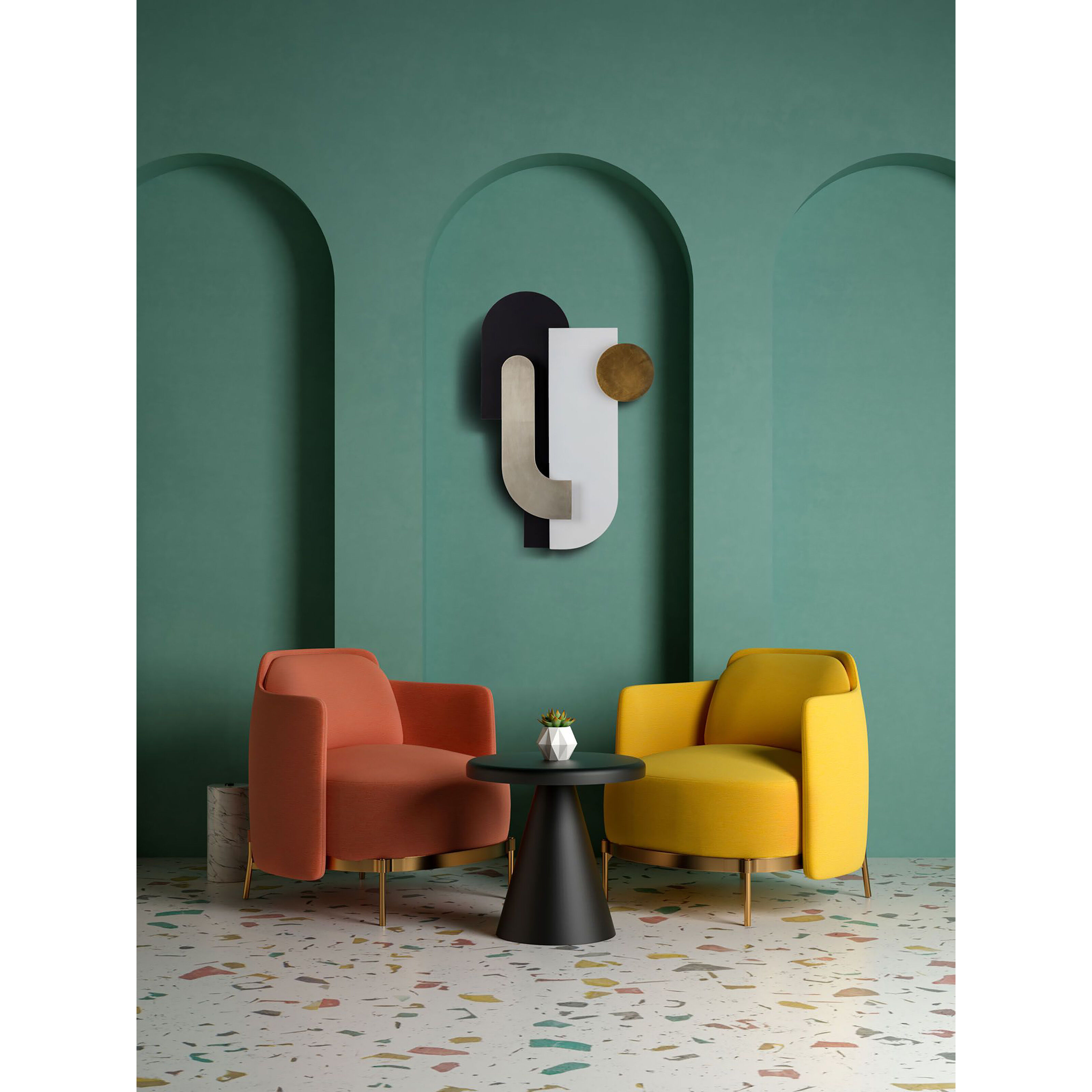 Danny Matte Black Wall Art