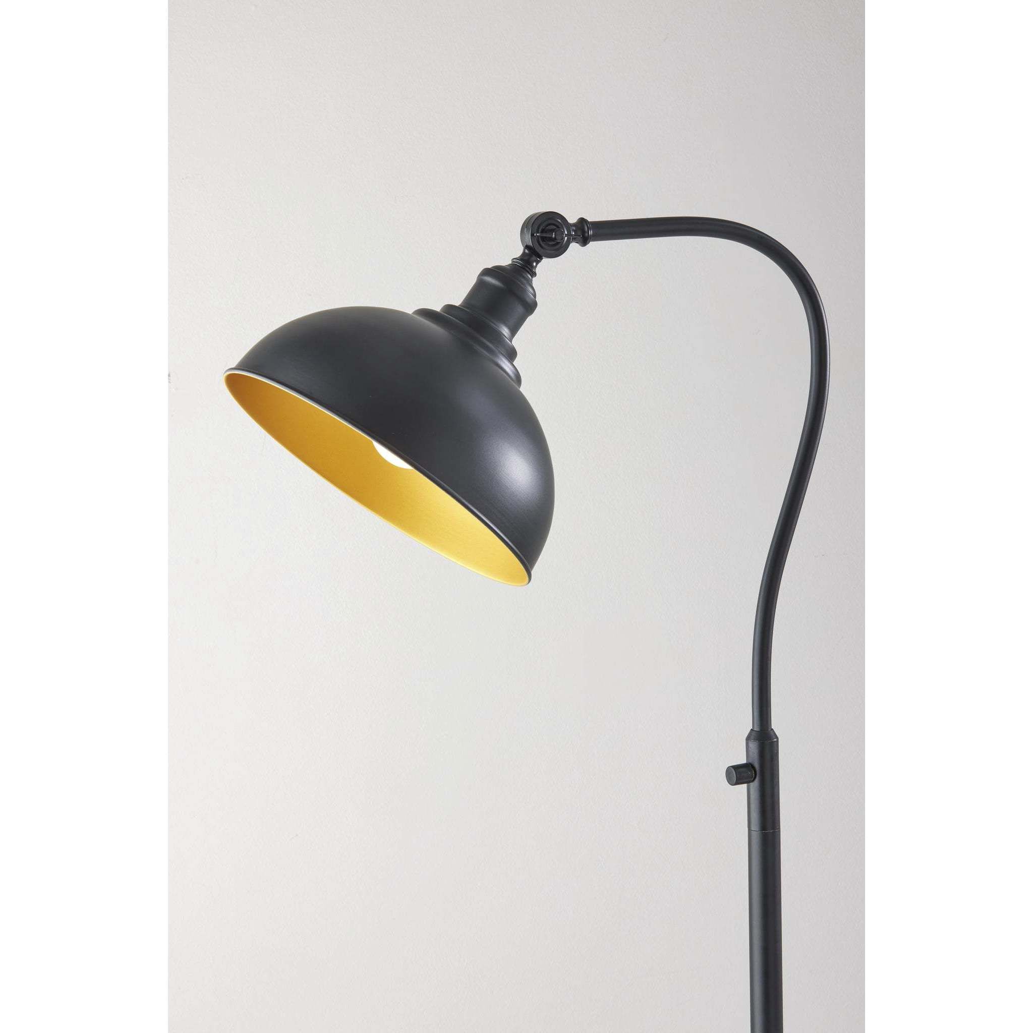 Wallace 56.5 inch 100 watt Black Floor Lamp Portable Light