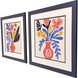 Matisse Bouquet Blue and Yellow and Red and Multi Framed Art, Propac