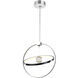 Colette LED 15 inch Chrome Chandelier Ceiling Light
