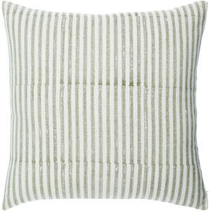 Chateau de Chic 18 X 18 inch Off-White/Sterling Grey/Ash/Light Silver/Sage Accent Pillow