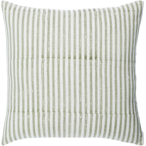 Chateau de Chic 22 X 22 inch Off-White/Sterling Grey/Ash/Light Silver/Sage Accent Pillow