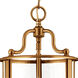 Gentry LED 12 inch Heirloom Brass Indoor Foyer Light Ceiling Light