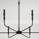 Paloma 6 Light 41 inch Textured Black Chandelier Ceiling Light