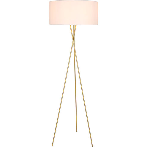 Moreau 66 inch 60 watt Brass Floor lamp Portable Light