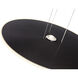 Nebula LED 21.5 inch Black Pendant Ceiling Light