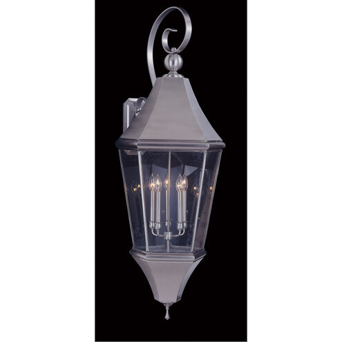 Normandy 5 Light 48 inch Brushed Nickel Exterior Wall Mount in Without Shade