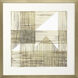 Welded Mesh Brown and Metallic and Neutral and White Framed Art
