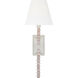 C&M by Chapman & Myers Fiona 1 Light 6.25 inch Aged Pewter Wall Sconce Wall Light in Standard