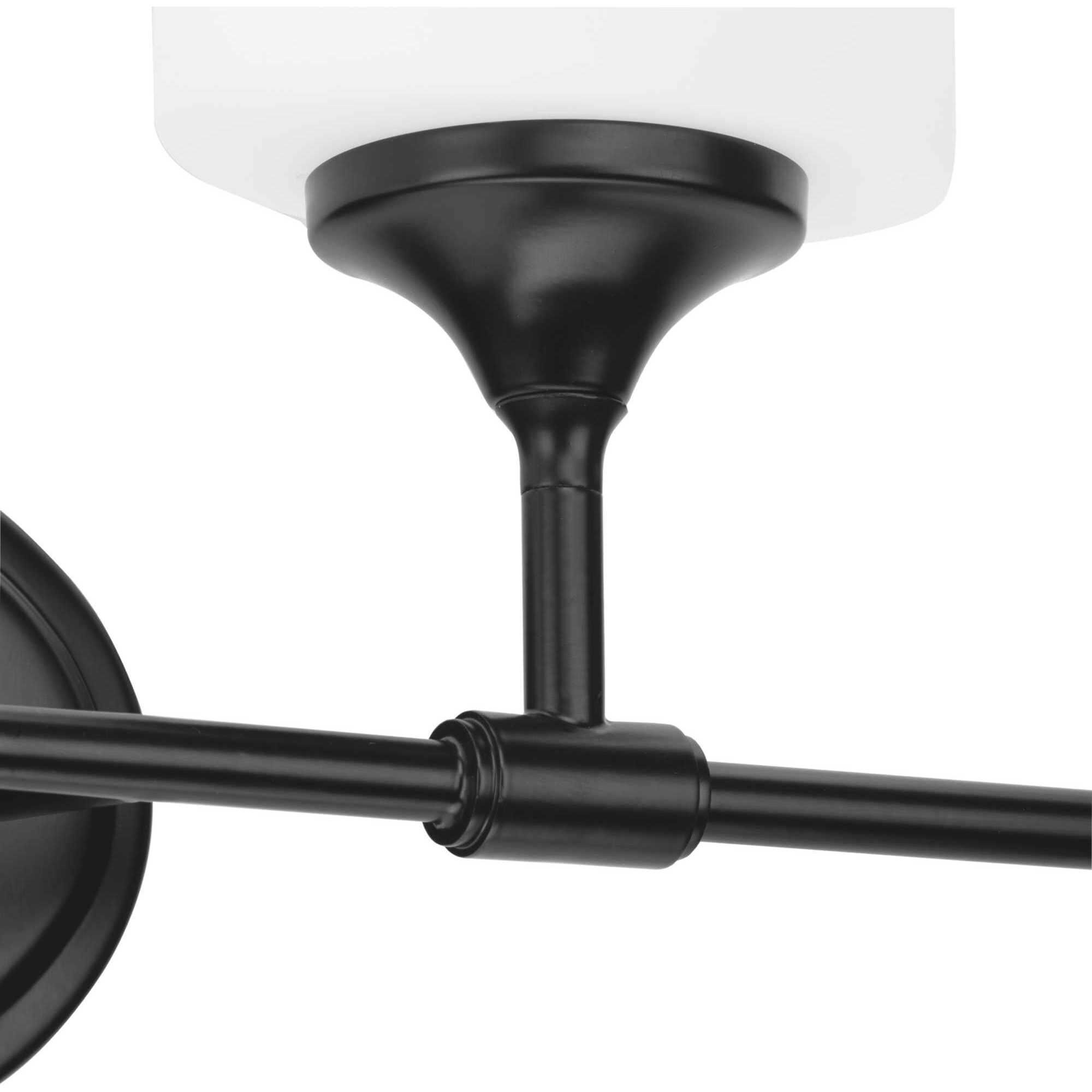 Lynzie 4 Light 33.25 inch Matte Black Bath Vanity Light Wall Light