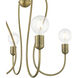 Lucerne 4 Light 20 inch Antique Brass Chandelier Ceiling Light