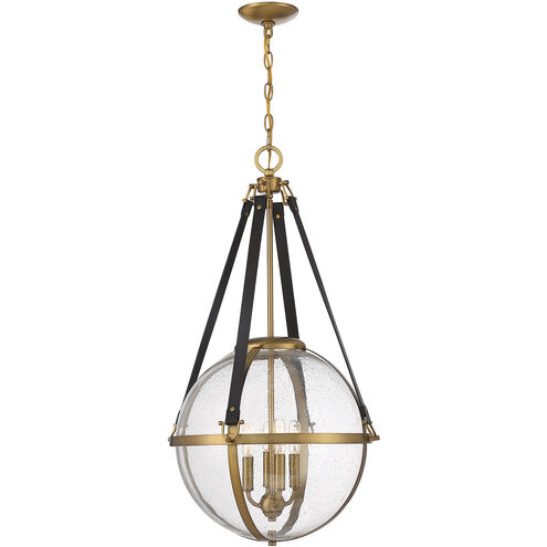 Bozeman 4 Light 18 inch Warm Brass Pendant Ceiling Light