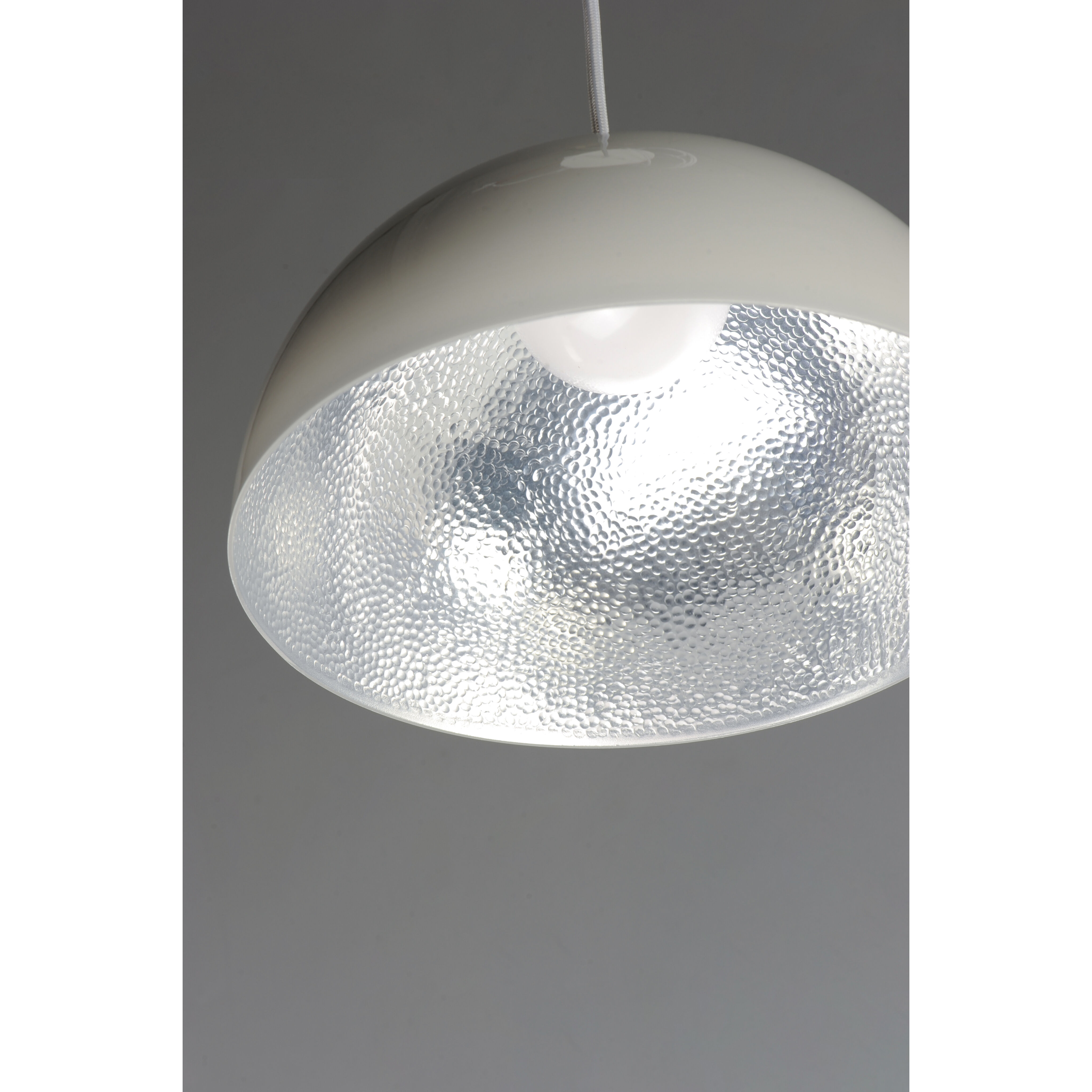 Hemisphere LED 9 inch Gloss Taupe and Aluminum Single Pendant Ceiling Light