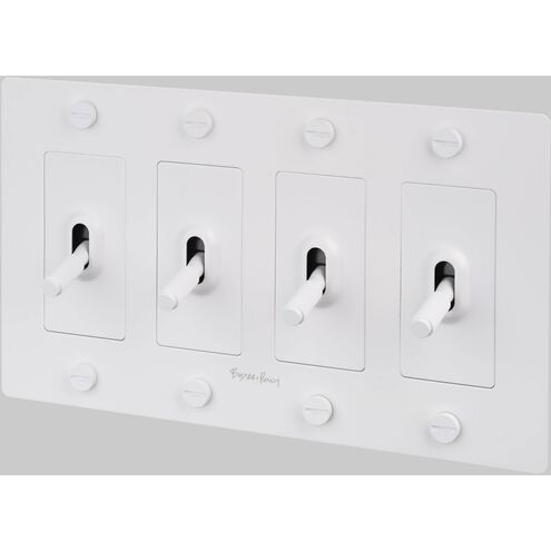 4G Toggle 120-277 White Light Switch