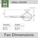 Bardot 44 inch Fresh White with Fresh White/Light Oak Blades Ceiling Fan