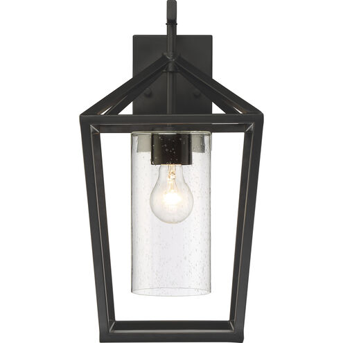 Hopewell 1 Light 17 inch Matte Black Outdoor Wall Lantern, Large