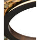 Tairagai 1 Light 32.25 inch Natural/Bronze Gold Chandelier Ceiling Light
