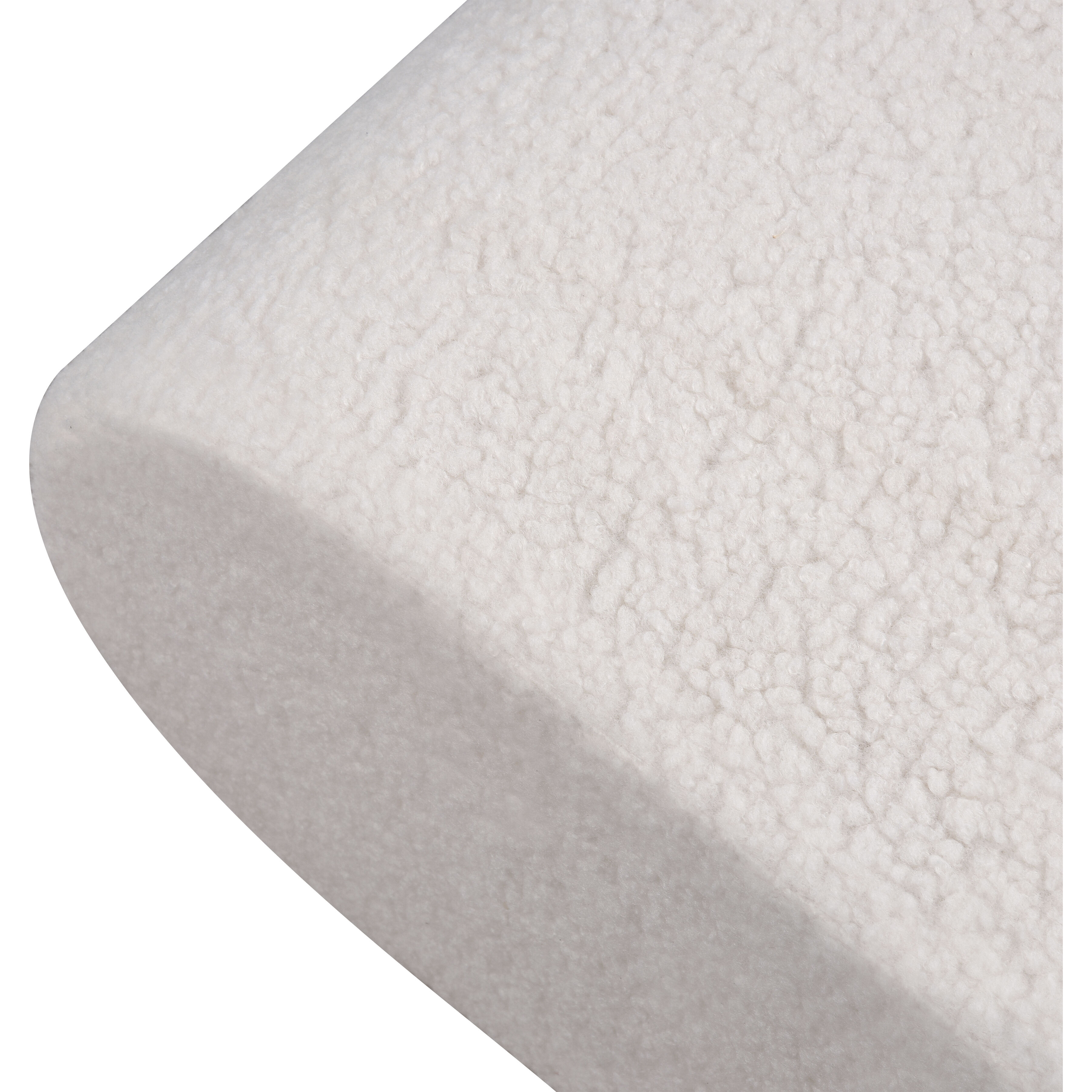 Keeler 13.5 inch White Pouf