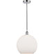 Edison Athens 1 Light 12 inch Polished Chrome Mini Pendant Ceiling Light
