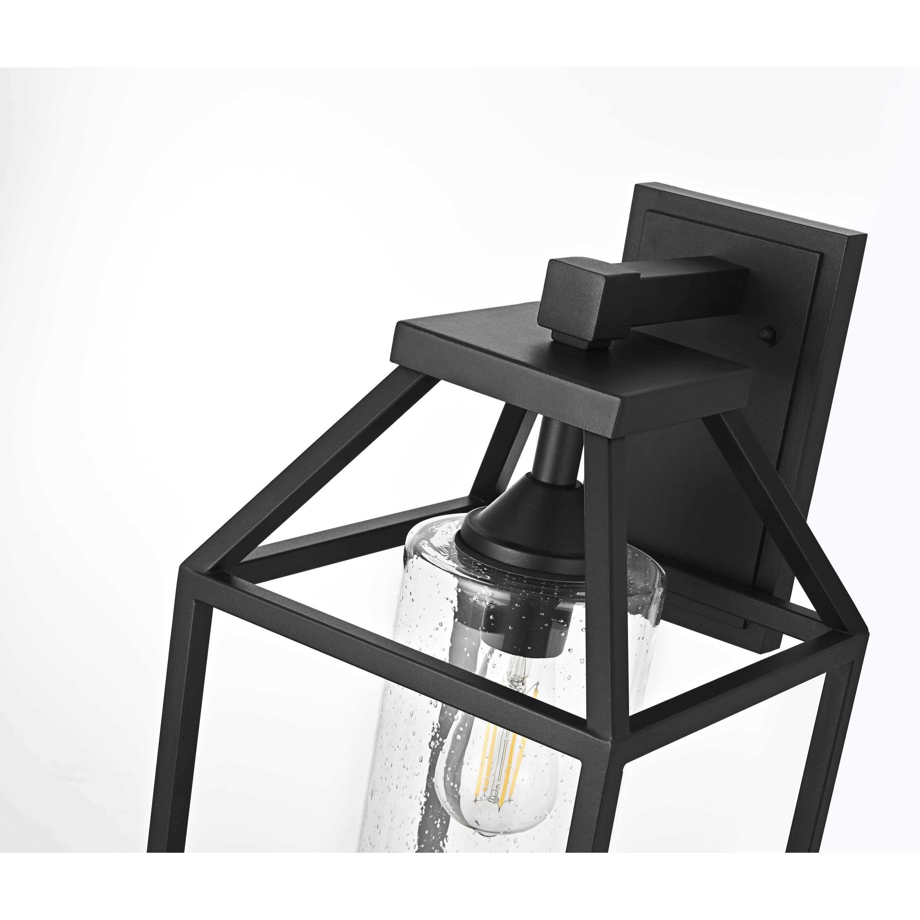 Zora 1 Light 24 inch Black Outdoor Wall Sconce