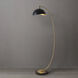 Luna Bella 60 inch 100 watt Weathered Brass and Black Arc Floor Lamp Portable Light