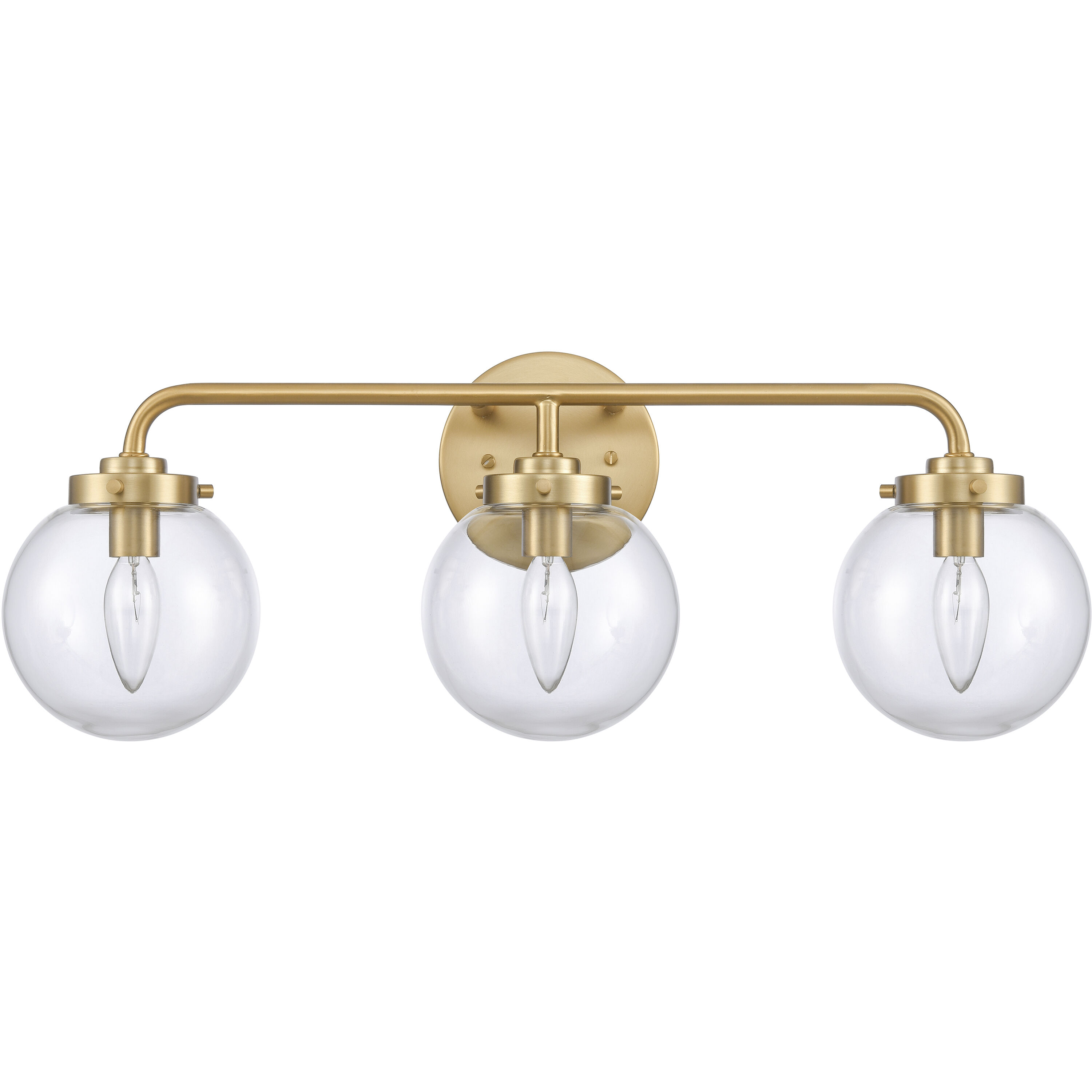 Fairbanks 3 Light 23.25 inch Brushed Gold Vanity Light Wall Light