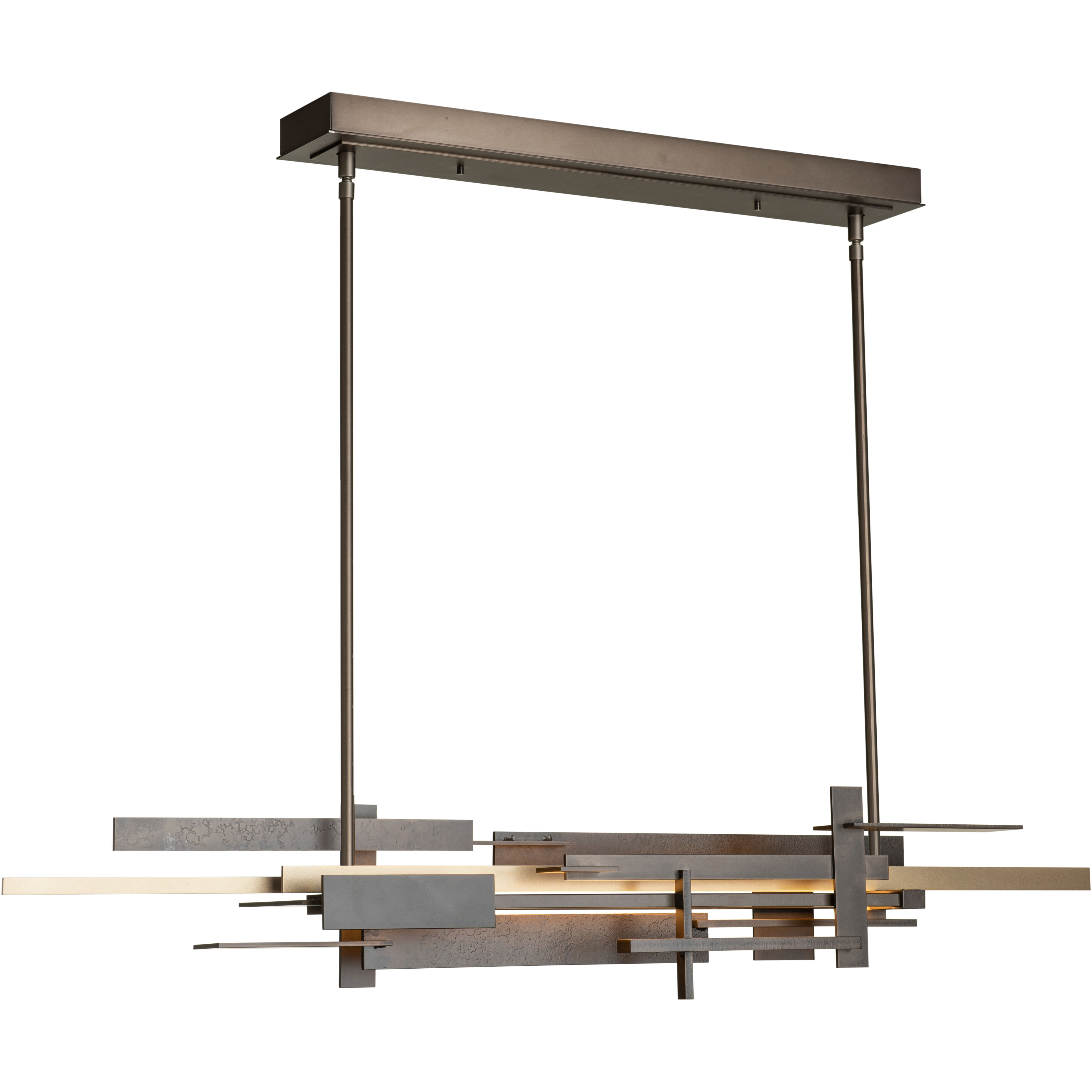 Planar LED 48.3 inch Dark Smoke and Soft Gold Pendant Ceiling Light in Dark Smoke/Soft Gold