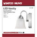 Brentwood LED 7 inch Brushed Nickel Wall Mount Wall Light