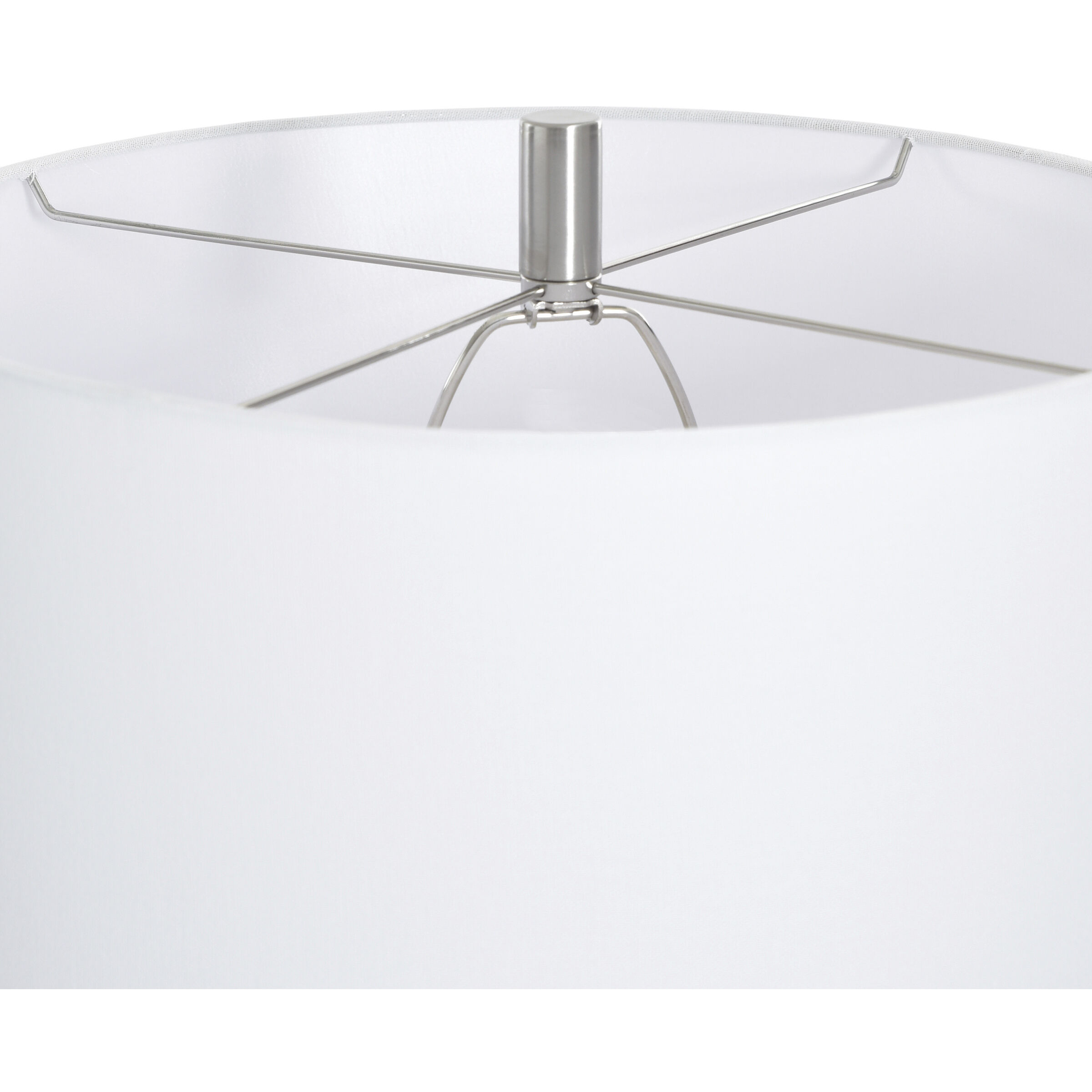 Orion 63.25 inch 100 watt Brushed Nickel and White Floor Lamp Portable Light