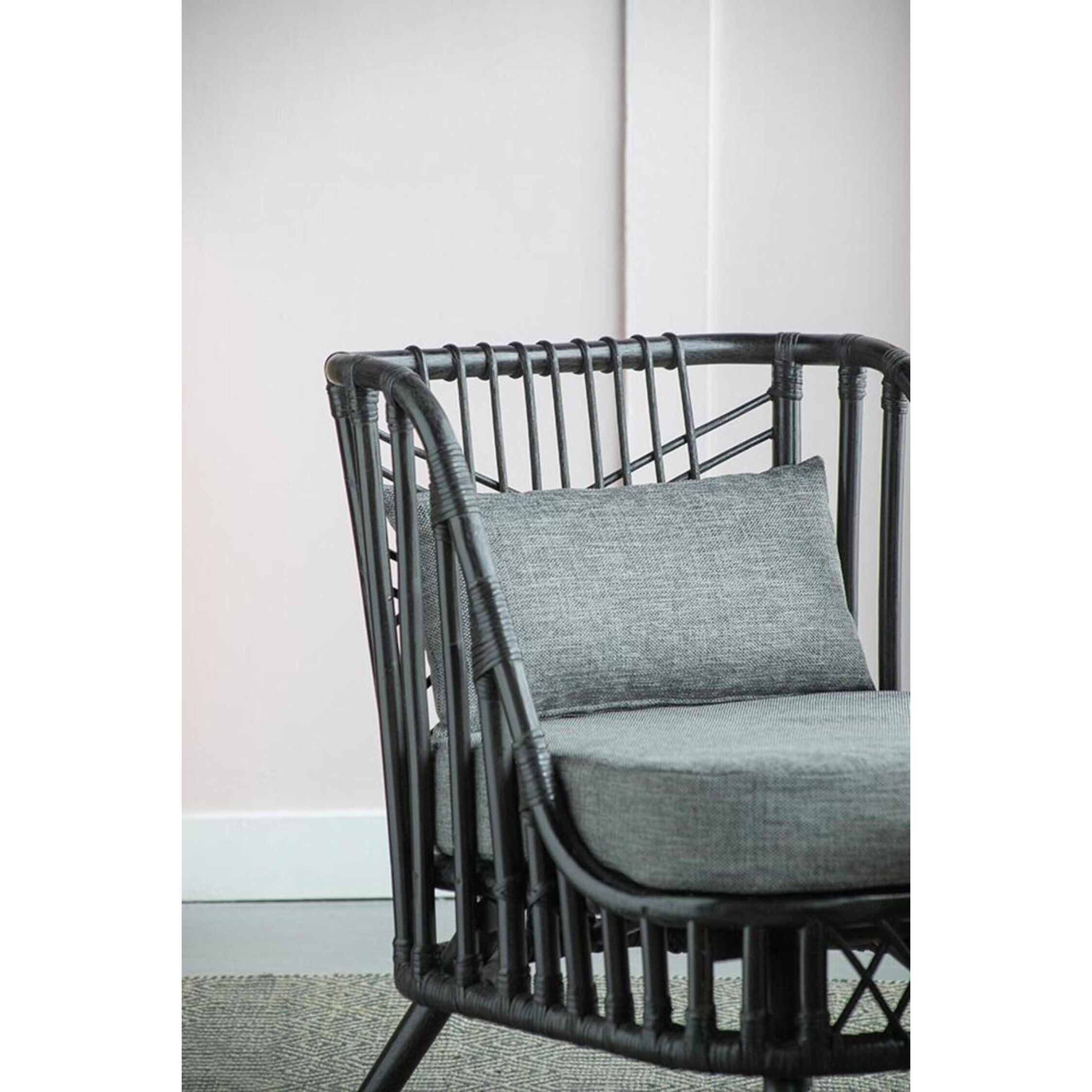 Pagar Natural and Grey Chair, With Cushion