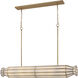 Jaxen 6 Light 48 inch Legacy Brass Linear Chandelier Ceiling Light