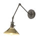 Henry 1 Light 9.2 inch Dark Smoke and Modern Brass Sconce Wall Light in Dark Smoke/Modern Brass