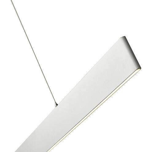 Slim LED 0.6 inch Brushed Aluminum Pendant Ceiling Light
